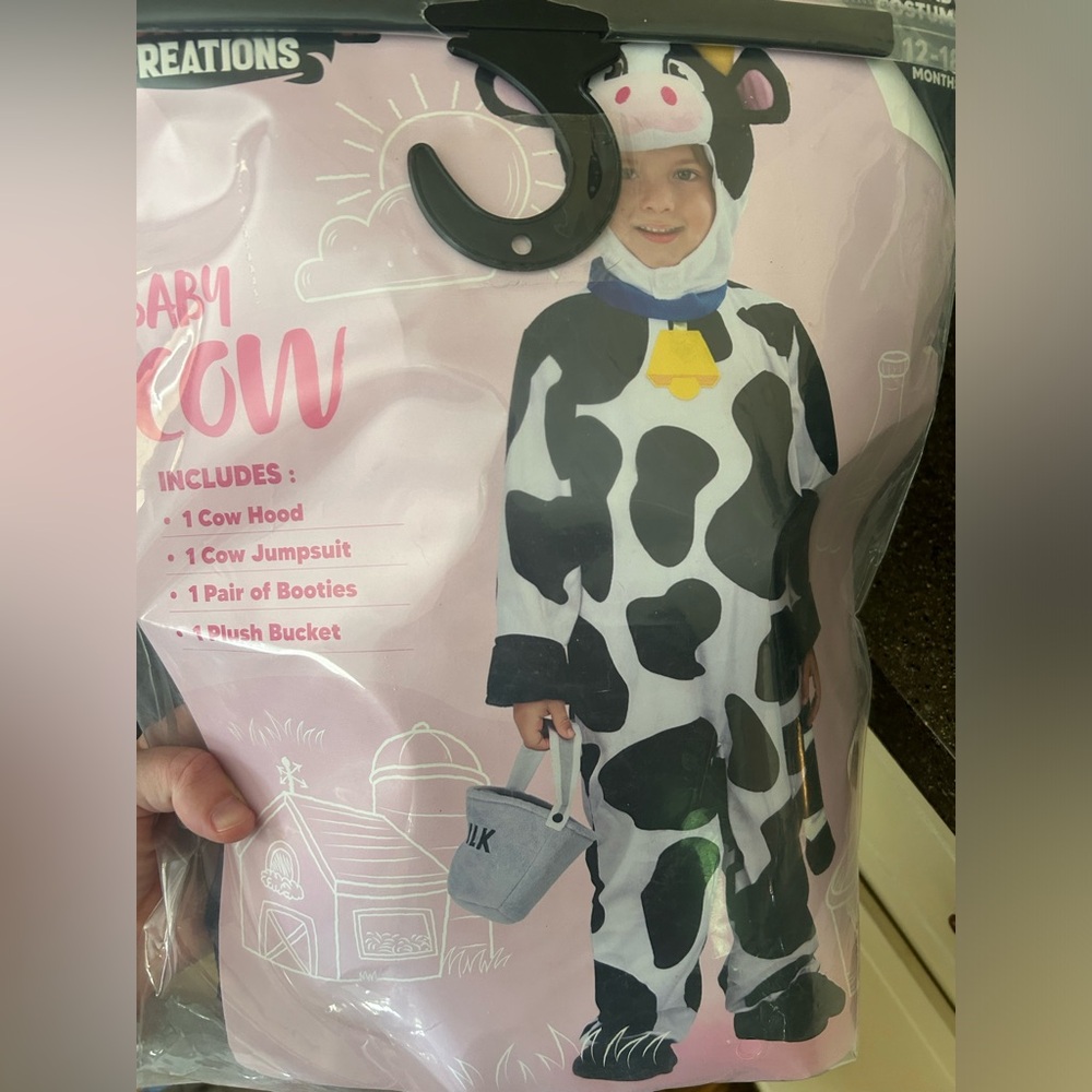 12-18 months cow costume